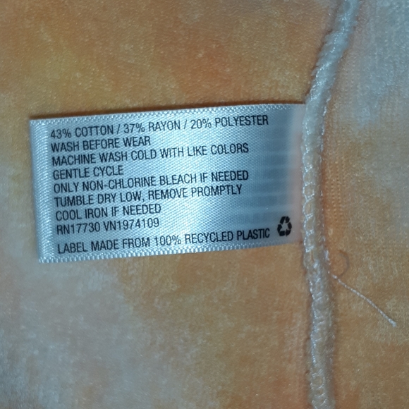 NWT Wild Fable Orange White Tie Dye Dress Sz Small - Picture 8 of 8